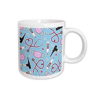 330ml - 3dRose mug_172118_1 Cute Veterinarian or Veterinary Technician Love Patt