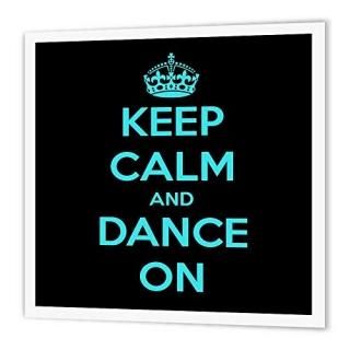 3dRose ht_163926_3 Keep Calm and Dance On. ֥åȥ Ǯž̻ ۥ磻Ǻ 1010