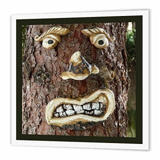 3dRose ht_156737_2 Angry Tree Face-Iron Ǯž̥ڡѡ Ǻ 6 x 6