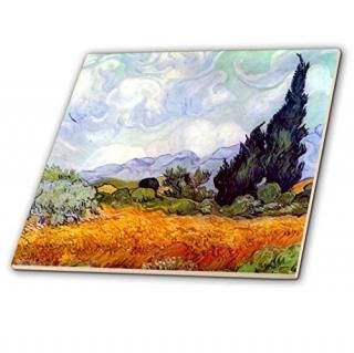 InspirationzStoreӥơ??Wheat Field with Cypresses by Vincent Van Gogh 1889??