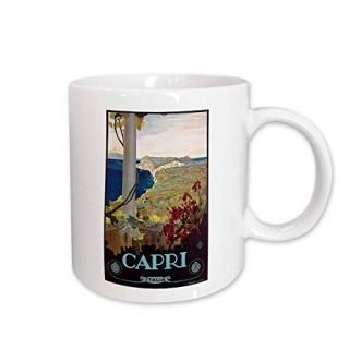 330ml - 3dRose mug_126045_1 Vintage Capri Italy Italian Travel Poster Ceramic Mu
