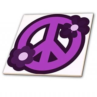 3drose CT 124607?_ 4ѡץPeace Sign withѡץ֥ߥå롢12?
