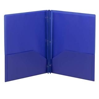 Smead Poly Two-Pocket Folder Tang-style Fastener Holds up to 180 Sheets Letter S
