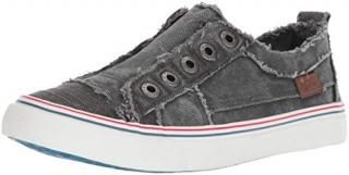 ֥եå Women's Play Gray Hipster Smoked Twill Ankle-High Canvas Fashion Sneake