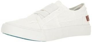 Blowfish Women's Marley Canvas White Ankle-High Fashion Sneaker - 7.5M