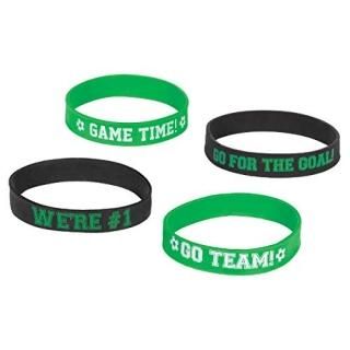 AmscanAmscan Soccer Goal Birthday Party Bracelets  Multi Color 6.3 x 5.7 393889 