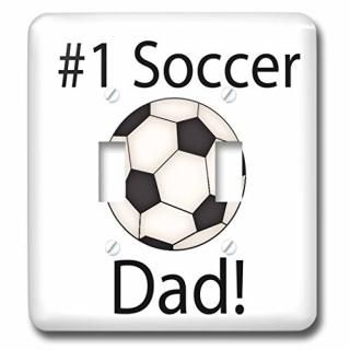 3dRose lsp_213932_2 ܡ #1 Soccer Dad ֥ȥ륹å