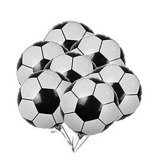 10Pcs Soccer Balloons Football Aluminum Foil Metallic Mylar Balloon Decoration f