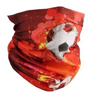 Seamless Face Mask Bandana Tube Scarf - Bright Soccer