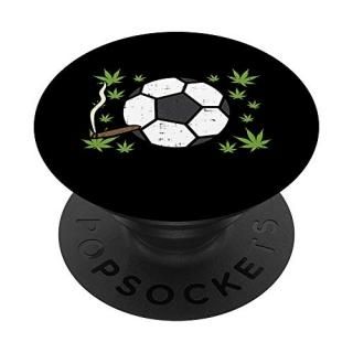 Soccer Football Smoking Weed Cannabis 420 Blunt Stoner Gift PopSockets Grip and 