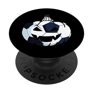 Pumpkin Soccer Ball Easy Sports Halloween Gift PopSockets Grip and Stand for Pho