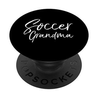 Cute Soccer Grandmother Matching Family Gifts Soccer Grandma PopSockets Grip and