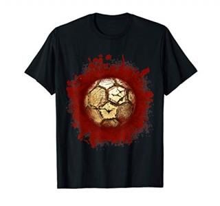 Zombie Soccer Blood Funny Scary Player Halloween Costume T-Shirt