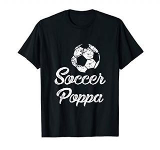 Mens Soccer Poppa Shirt Cute Funny Player Fan Gift
