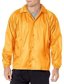 Augusta Sportswear Unisex-Adult Nylon Coach's Jacket/Lined Gold X-Large