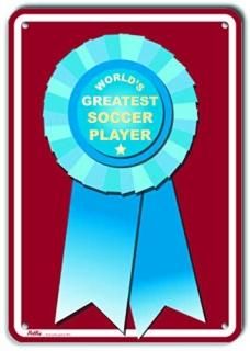 PetKa Signs and Graphics PKWG-0166-NA_World's Greatest Soccer Player Aluminum Si