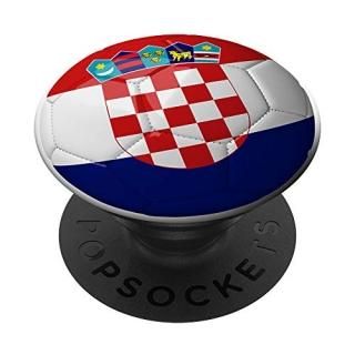 Croatia Soccer Flag Ball! Football Gift PopSockets Grip and Stand for Phones and