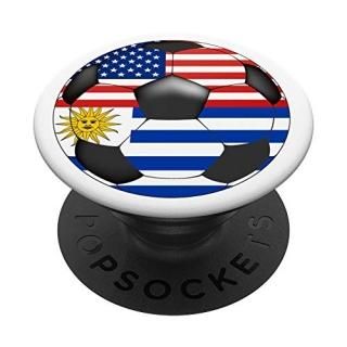 Uruguay Football My Roots USA Flag My Home Phone Grip PopSockets Grip and Stand 