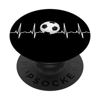 Soccer Heartbeat Smartphone Grip - Best Soccer Player Gift PopSockets PopGrip Sw