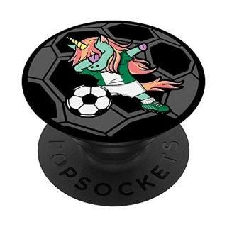 Unicorn Dabbing Nigeria Soccer Nigerian Football Lover Gift PopSockets Grip and 