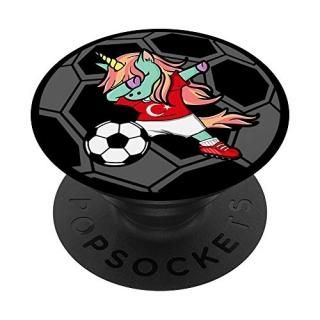 Unicorn Dabbing Turkey Soccer Turkish Football Lover Gifts PopSockets Grip and S