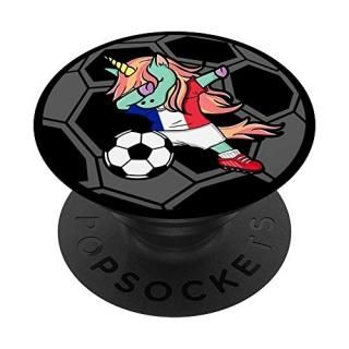 Unicorn Dabbing France Soccer French Football Sport Lover PopSockets Grip and St