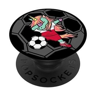 Unicorn Dabbing Poland Soccer - Polish Football Lover Gift PopSockets Grip and S