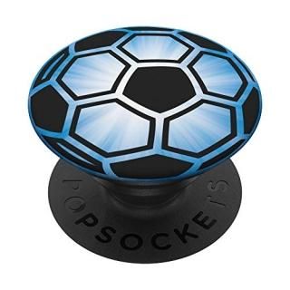 Ever Pretty Light Blue Sun Ray Soccer Ball For Boys Or Girls PopSockets Grip and