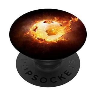 Fireball  Ball of Fire  Soccer PopSockets PopGrip Swappable Grip for Phones & Ta