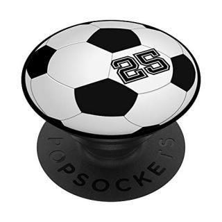 Soccer Player #25 Jersey No 25 Football Ball Gadget Gift PopSockets Grip and Sta