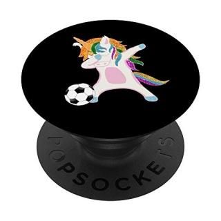 Funny Soccer Dabbing Unicorn Gift PopSockets Grip and Stand for Phones and Table