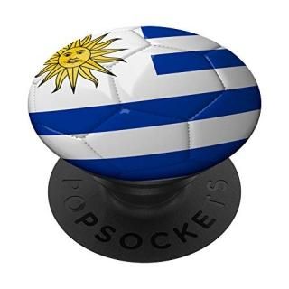 Uruguay Soccer Flag Ball! Football Gift PopSockets Grip and Stand for Phones and