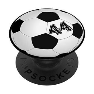 Soccer Player #44 Jersey No 44 Football Ball Gadget Gift PopSockets Grip and Sta
