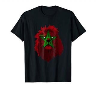 Soccer team Morroco national pride Lion Flag T shirt