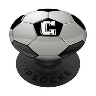 Soccer Ball Monogram Letter C PopSockets Grip and Stand for Phones and Tablets