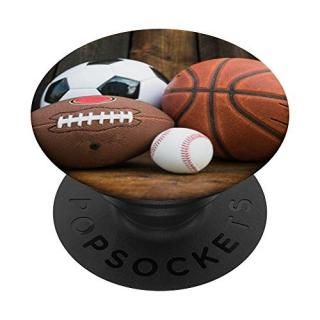 Soccer ball baseball Football rugby and basketball Player PopSockets Grip and St