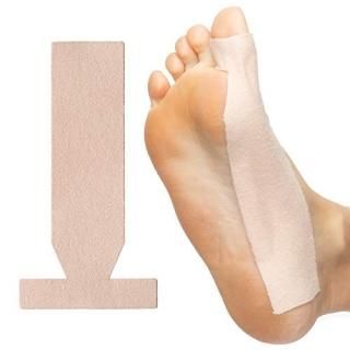 ZenToes Turf Toe T-Straps - 10 Pack Moleskin Splints for Big Toe Injuries - Adhe