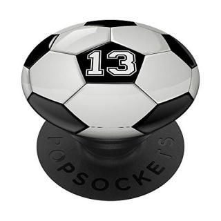 Soccer Jersey Kit Number #13 Thirteen No 13 Game Ball Play PopSockets PopGrip Sw
