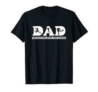 Mens Soccer T Shirt - Dad The Man The Myth And The Legend T-Shirt