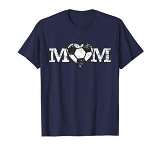 Soccer Mom Heart Simple Fan Gift T-Shirt