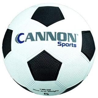 Cannon Sports Black/White Pebbled Rubber Soccer Ball Size 5