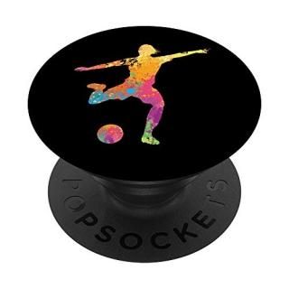 Multicolored Soccer Goal Kick Grip Footbal Player Gift PopSockets PopGrip Swappa