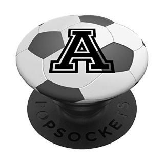Soccer Futbol Ball Letter A Initial Grip  Soccer Gifts PopSockets PopGrip Swappa