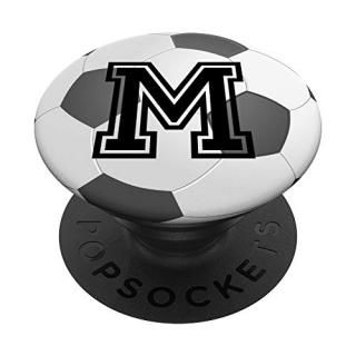 Soccer Futbol Ball Letter M Initial Grip  Soccer Gifts PopSockets PopGrip Swappa