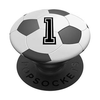 Soccer Ball Futbol Player Jersey Number 1  Soccer Gifts PopSockets PopGrip Swapp
