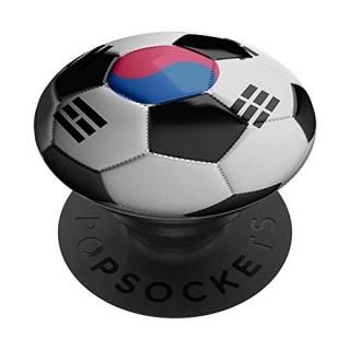 South Korea Flag Football Soccer Ball PopSockets PopGrip Swappable Grip for Phon