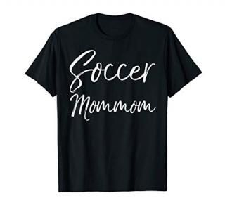 Cute Soccer Grandmother Matching Family Gifts Soccer Mommom T-Shirt