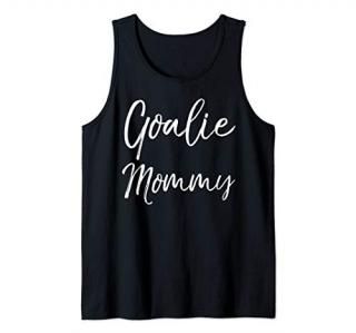 Cute Soccer Mom of Goal Keeper Gift for Mothers Goalie Mommy Tank Top