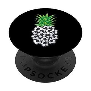 Cool Soccer Ball Pineapple  Funny Kick Sport Athlete Gift PopSockets PopGrip Swa