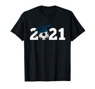 Senior 2021 Player Graduate Grad Soccer Gifts T-Shirt